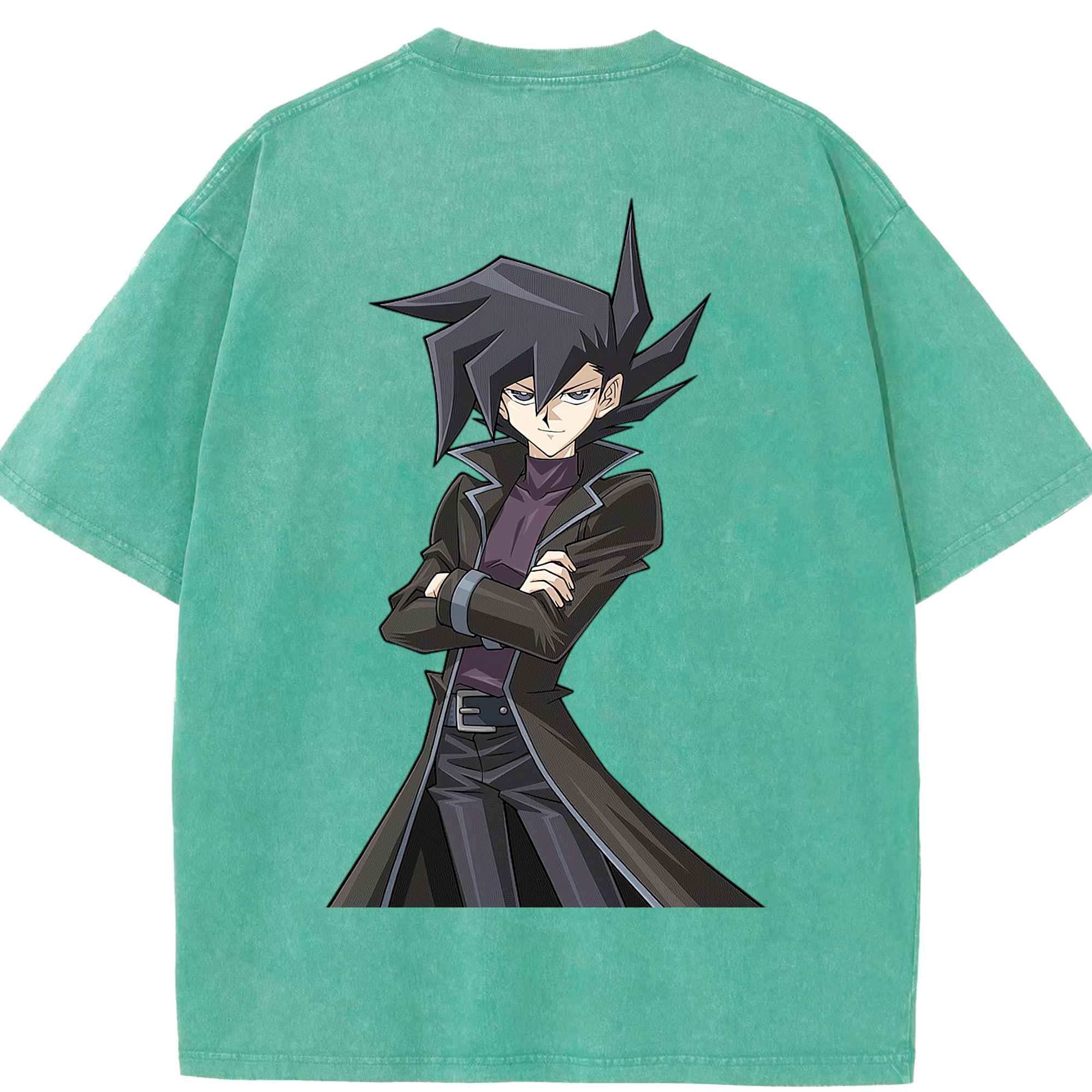（画像用） 遊☆戯☆王 Yu-Gi-Oh! 綿100% ヴィンテージ風 半袖Tシャツ（背面プリント）
